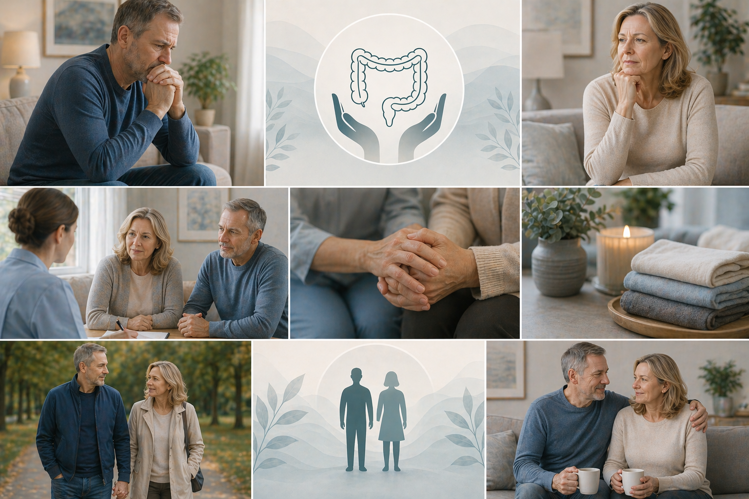 Illustration representing stool incontinence